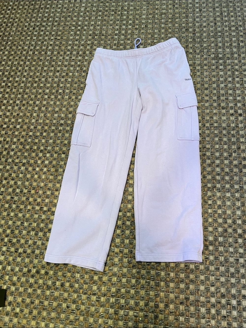 TNA  Light Lavender Cargo Sweatpants aritzia